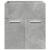 Set mobilier de baie, 3 piese, gri beton, lemn compozit GartenMobel Dekor