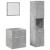 Set mobilier de baie, 3 piese, gri beton, lemn compozit GartenMobel Dekor