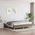 Cadru de pat, gri taupe, 180 x 200 cm, material textil GartenMobel Dekor