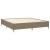 Cadru de pat, gri taupe, 180 x 200 cm, material textil GartenMobel Dekor