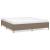 Cadru de pat, gri taupe, 180 x 200 cm, material textil GartenMobel Dekor