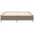 Cadru de pat, gri taupe, 180 x 200 cm, material textil GartenMobel Dekor