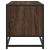 Dulap TV, stejar maro, 80x34,5x40 cm, lemn prelucrat și metal GartenMobel Dekor