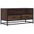 Dulap TV, stejar maro, 80x34,5x40 cm, lemn prelucrat și metal GartenMobel Dekor