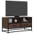 Dulap TV, stejar maro, 80x34,5x40 cm, lemn prelucrat și metal GartenMobel Dekor