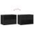 Dulap TV, negru, 60x31x39,5 cm, lemn prelucrat și metal GartenMobel Dekor