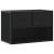 Dulap TV, negru, 60x31x39,5 cm, lemn prelucrat și metal GartenMobel Dekor