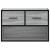 Dulap TV, gri sonoma, 60x31x39,5 cm, lemn prelucrat și metal GartenMobel Dekor