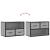 Dulap TV, gri sonoma, 60x31x39,5 cm, lemn prelucrat și metal GartenMobel Dekor