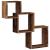 Rafturi de perete, cub, lemn vechi, 68x15x68 cm, lemn prelucrat GartenMobel Dekor