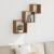 Rafturi cub perete stejar artizanal 68x15x68 cm, lemn prelucrat GartenMobel Dekor