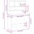 Birou cu rafturi, lemn vechi, 102x45x148 cm, lemn prelucrat GartenMobel Dekor