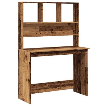 Birou cu rafturi, lemn vechi, 102x45x148 cm, lemn prelucrat GartenMobel Dekor