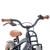 Bicicleta 16 inch, cool boy, cadru otel 26 cm, frana v-brake, suport frontal, 2 roti ajutatoare, far, bleumarin MultiMark GlobalProd