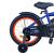 Bicicleta 16 inch, roti ajutatoare, cadru otel 23 cm, ghidon reglabil, frane fata v-brake, albastru/portocaliu MultiMark GlobalProd