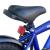 Bicicleta 16 inch, roti ajutatoare, cadru otel 23 cm, ghidon reglabil, frane fata v-brake, albastru/portocaliu MultiMark GlobalProd