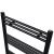 Radiator port-prosop încălzire centrală baie, drept, negru, 480x480 mm GartenMobel Dekor