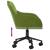 Scaun de birou pivotant, verde deschis, catifea GartenMobel Dekor