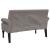 Bancă cu spătar, gri taupe, 120x62x75,5 cm, textil GartenMobel Dekor