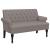 Bancă cu spătar, gri taupe, 120x62x75,5 cm, textil GartenMobel Dekor