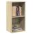Bibliotecă 2 rafturi stejar sonoma 40x30x76,5 cm lemn prelucrat GartenMobel Dekor