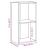 Bibliotecă 2 rafturi stejar sonoma 40x30x76,5 cm lemn prelucrat GartenMobel Dekor