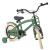 Bicicleta copii, 12 inch, roti ajutatoare detasabile, frane v-brake, scaun si ghidon reglabile, verde MultiMark GlobalProd