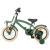 Bicicleta copii, 12 inch, roti ajutatoare detasabile, frane v-brake, scaun si ghidon reglabile, verde MultiMark GlobalProd