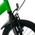 Bicicleta cu roti ajutatoare, 16 inch, v-brake, scaun ajustabil, cadru otel, jante aluminiu, aparatoare lant/noroi, verde MultiMark GlobalProd