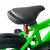 Bicicleta cu roti ajutatoare, 16 inch, v-brake, scaun ajustabil, cadru otel, jante aluminiu, aparatoare lant/noroi, verde MultiMark GlobalProd