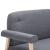 Canapea cu 2 locuri, gri închis, material textil GartenMobel Dekor