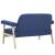Canapea cu 2 locuri, albastru, material textil GartenMobel Dekor