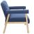 Canapea cu 2 locuri, albastru, material textil GartenMobel Dekor