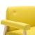 Canapea cu 2 locuri, galben, material textil GartenMobel Dekor