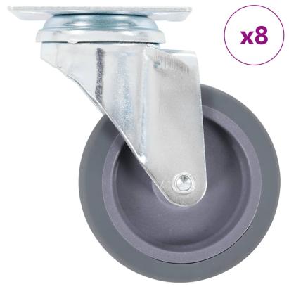 Roți pivotante, 8 buc., 75 mm GartenMobel Dekor
