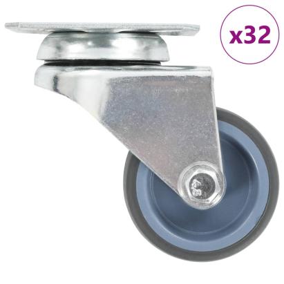 Roți pivotante duble, 32 buc., 50 mm GartenMobel Dekor