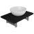 Set mobilier de baie, 2 piese, negru, ceramică GartenMobel Dekor