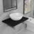 Set mobilier de baie, 2 piese, negru, ceramică GartenMobel Dekor