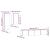 Set dulap TV, 4 piese, stejar sonoma, lemn prelucrat GartenMobel Dekor
