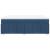 Pat continental cu saltea, albastru, 160x200cm, material textil GartenMobel Dekor
