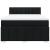 Pat box spring cu saltea, negru, 160x200 cm, textil GartenMobel Dekor