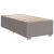 Pat box spring cu saltea, gri taupe, 80x200 cm, textil GartenMobel Dekor