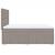 Pat box spring cu saltea, gri taupe, 160x200 cm material textil GartenMobel Dekor