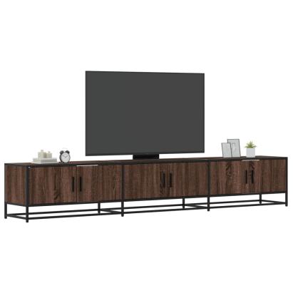 Comodă TV, stejar maro, 240x35x41 cm, lemn prelucrat GartenMobel Dekor