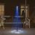 Brad de Crăciun pe catarg, 108 LED-uri, albastru, 180 cm GartenMobel Dekor