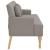Banchetă cu perne, gri taupe, 113x64,5x75,5 cm, textil GartenMobel Dekor