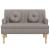 Banchetă cu perne, gri taupe, 113x64,5x75,5 cm, textil GartenMobel Dekor