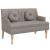 Banchetă cu perne, gri taupe, 113x64,5x75,5 cm, textil GartenMobel Dekor