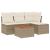Set canapele de grădină cu perne, 5 piese, bej, poliratan GartenMobel Dekor
