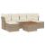 Set canapele de grădină, 7 piese, cu perne, bej, poliratan GartenMobel Dekor